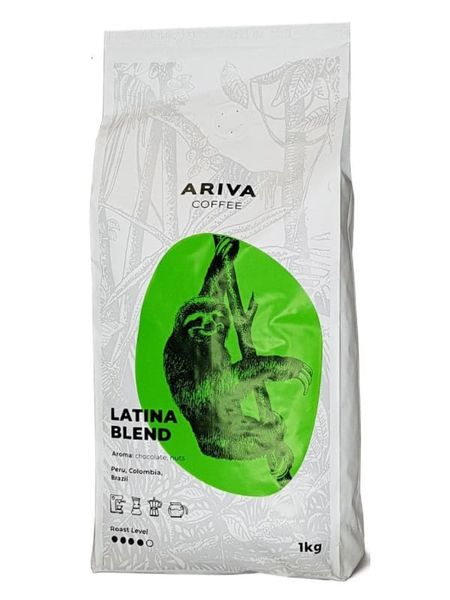 Кава свіжого обсмаження Ariva Latina Blend 1 кг 70068 фото