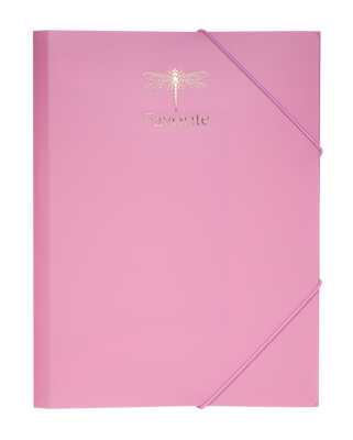Папка на резинках FAVOURITE, PASTEL, А4, розовая BM.3954-10 фото