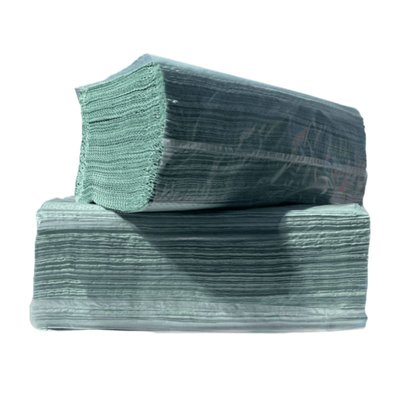 Бумажные полотенца Кохавинка V-сложения, зеленые, 170 шт, 230*250 мм, 25 шт/упаковка 50323 фото