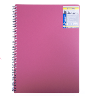 Тетрадь для записей CLASSIC, А4, 80 л., клетка, пластиковая обложка, красная BM.2446-005 фото
