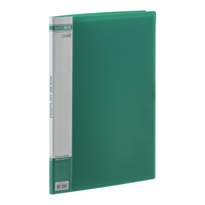 Папка пластиковая с 10 файлами, JOBMAX, А4, зеленая BM.3600-04 фото
