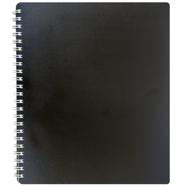Тетрадь для записей CLASSIC, B5, 80 л., клетка, пластиковая обложка, черная BM.2419-001 фото