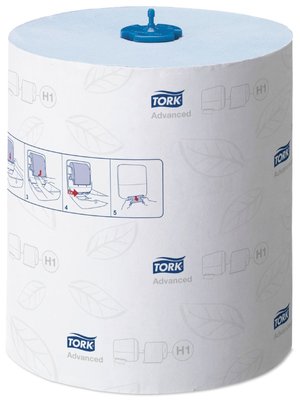 Бумажные полотенца в рулонах Tork Matic Advanced, 2 лоя, голубые, 150 м, 600 шт, 1 рул/упаковка 290068 фото