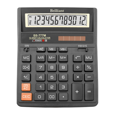 Калькулятор Brilliant BS-777М, 12 разрядов BS-777M фото