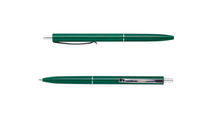 Ручка кулькова автоматична, 0,7 мм, зелений корпус, пише синім BM.8239-04 фото