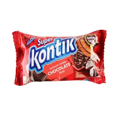 Упаковка печива-сендвіч Konti Супер-Контік шоколадний, 45 г 08502 фото