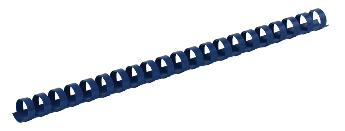 Пластиковые пружины для переплета, d 8мм, А4, 40 л., круглые, синие, по 100 шт. в упаковке BM.0501-02 фото