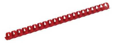 Пластиковые пружины для переплета, d 8мм, А4, 40 л., круглые, красные, по 100 шт. в упаковке BM.0501-05 фото