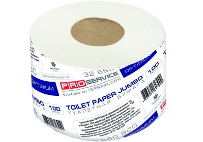 Туалетний папір макулатурний OPTIMUM сірий, 1 шар, 100 м, 1 рул/упаковка (16шт/ящ) 32660907 фото