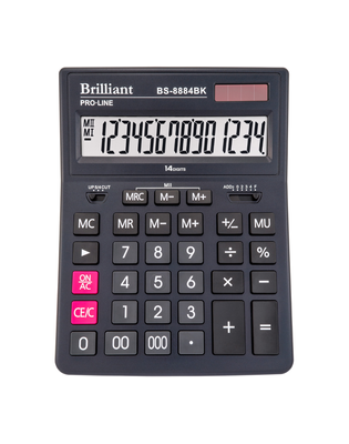 Калькулятор Brilliant BS-8884BK, 14 розрядів BS-8884BK фото