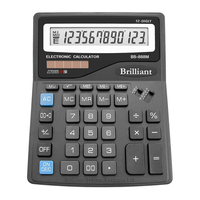 Калькулятор Brilliant BS-888М, 12 разрядов BS-888M фото