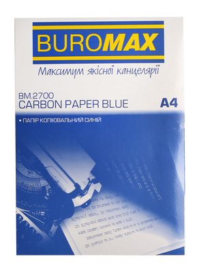 Папір копіювальний, синій, А4, 100 арк. BM.2700 фото