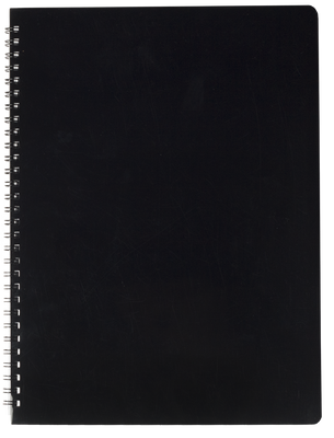 Тетрадь для записей GLOSS А4, 80 л.,клетка, пластиковая обложка, чёрная BM.24452151-01 фото