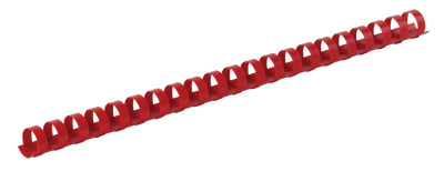 Пластиковые пружины для переплета, d 10мм, А4, 55 л., круглые, красные, по 100 шт. в упаковке BM.0502-05 фото