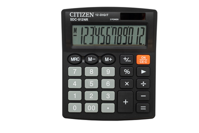 Калькулятор Citizen SDC-812BN, 12 разрядов SDC-812NR фото