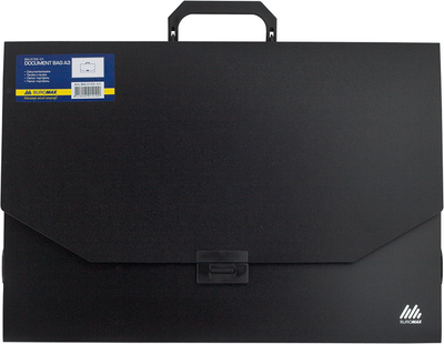 Портфель пластиковий A3/32мм, PROFESSIONAL, чорний BM.3725-01 фото