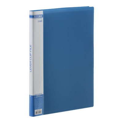 Папка пластиковая боковым прижимом, JOBMAX, A4, синяя BM.3401-02 фото