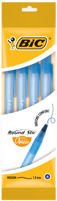 Ручка "Раунд Стік", синя, 4шт в блістері bc944176 фото