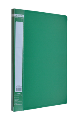 Папка пластиковая боковым прижимом, JOBMAX, A4, зеленая BM.3401-04 фото