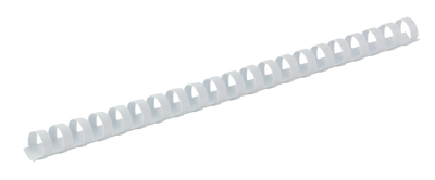 Пластиковые пружины для переплета, d 10мм, А4, 55 л., круглые, белые, по 100 шт. в упаковке BM.0502-12 фото