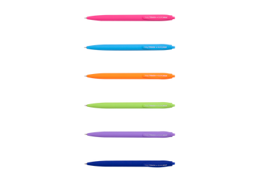 Ручка масляная автоматическая HOLLY TOUCH, RUBBER TOUCH, 0,7 мм, синие чернила BM.8271 фото