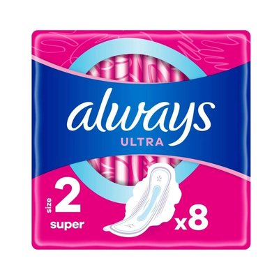 Гігієнічні прокладки для критичних днів Always Ultra Super, 8 шт/упаковка 03845 фото
