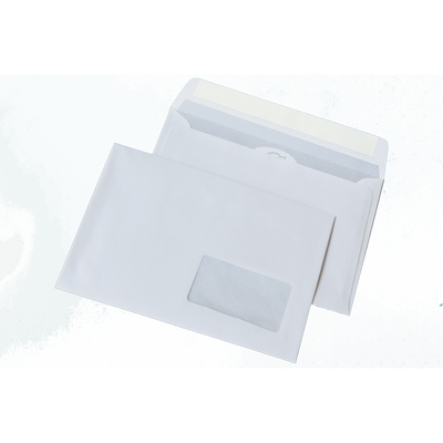 Конверт DL (110х220мм) белый СКЛ с окном 45х90мм 2140 фото