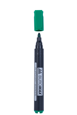 Маркер для фліпчартів, зелений, 2 мм, водна основа BM.8810-04 фото