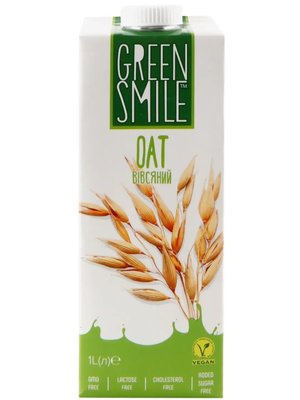 Напій ультрапастеризований Green Smile Вівсяний 2.5%, 1 л 87686 фото