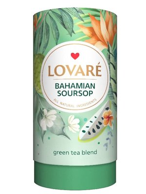Листовий зелений чай Lovare Bahamiam Soursop 80 г 14689 фото