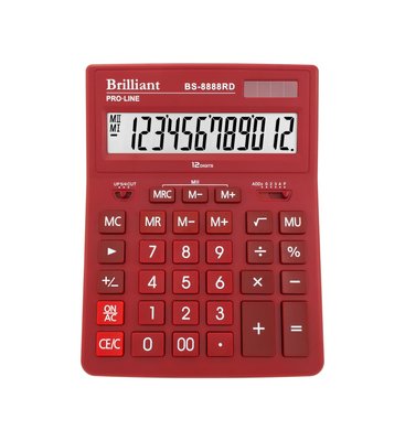 Калькулятор Brilliant BS-8888DBL, 12 розрядів BS-8888RD фото