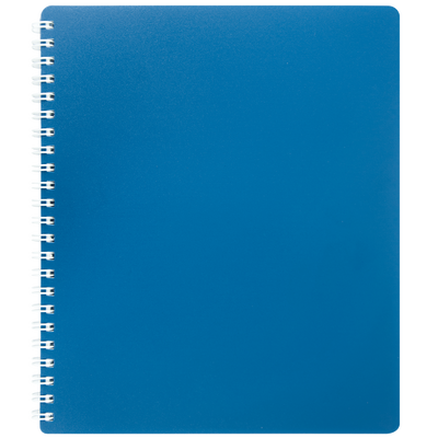 Зошит для нотаток CLASSIC, B5, 80 арк., клітинка, пластикова обкладинка, синій BM.2419-002 фото