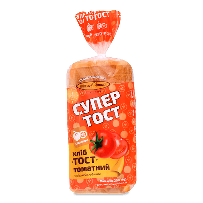 Хліб Київхліб «ТОСТ» томатний 350 г 90590 фото