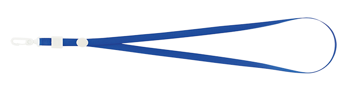 Шнурок с карабином для бейджа-идентификатора, 460х10 мм, синий BM.5425-02 фото
