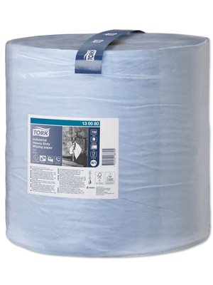 Tork Premium папір для протирання 440 міцний 3х- шар. 255 м., 750 арк., блакитний W1 (1 шт/ящ) 130080 фото