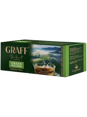 Чай зелений Graff Green Paradise 20 пакетиків 10269 фото