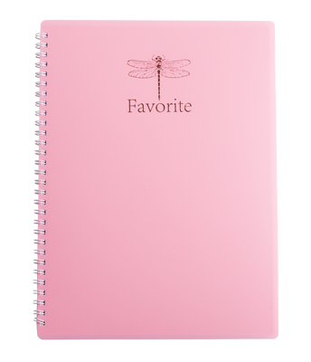 Тетрадь для записей FAVOURITE, PASTEL, А4, 80 л., клетка, пластиковая обложка, розовая BM.24452154-10 фото