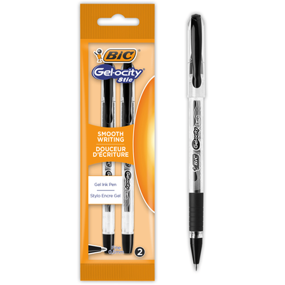 Комплект ручок гелевих "Джелосіті Стік", чорна, 2 шт bc989708 фото