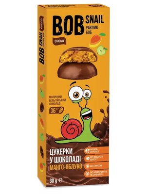 Конфеты Bob Snail Яблоко-Манго в молочном шоколаде 30 г 45749 фото