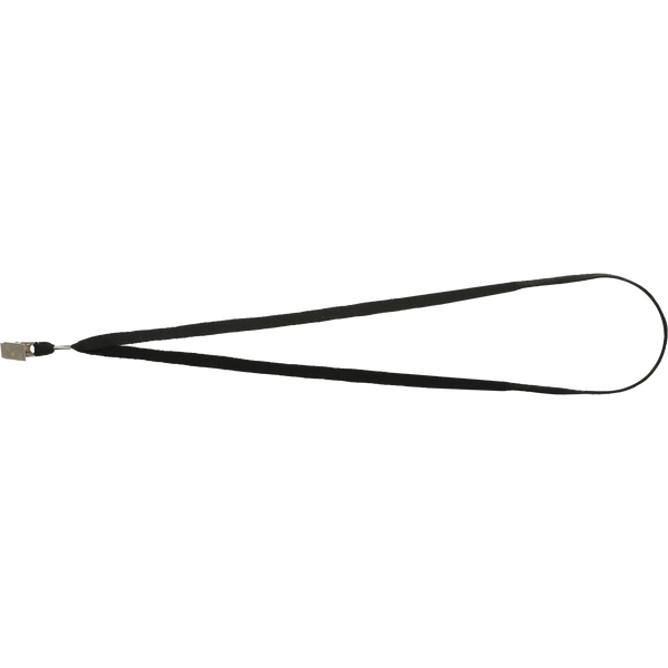 Шнурок для бейджа с металлическим клипом, черный BM.5427 фото