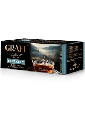 Чай чорний Graff Earl Grey з бергамотом, 20 пакетиків 10030 фото