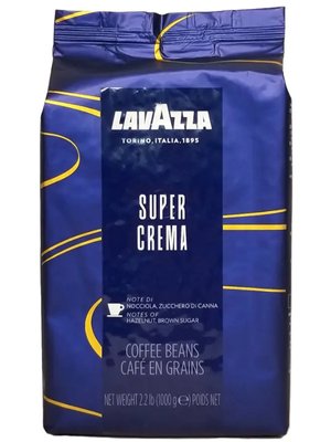 Кофе Lavazza Super Crema в зернах 1 кг 42025 фото