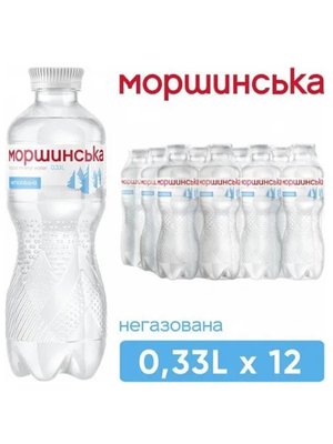 Вода Моршинська негазована 0,33 л, упаковка 12 пляшок 7783 фото