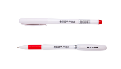 Ручка гелевая SYMPHONY, 0,5 мм, резиновый грип, пласт. корпус, красные чернила BM.8340-03 фото