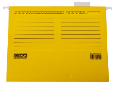 Файл подвесной, картонный, А4, желтый, по 10 шт. в упаковке BM.3350-08 фото