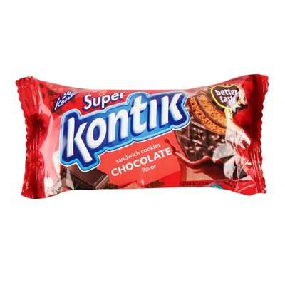 Печиво-сендвіч Konti Супер-Контік, шоколадний 90 г 08489 фото