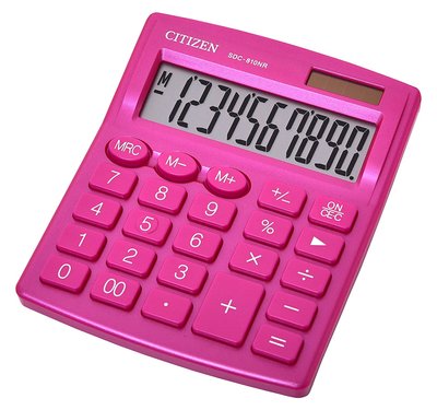 Калькулятор Citizen SDC-810NRPKE - pink 10 розрядів SDC-810NRPKE - pink фото