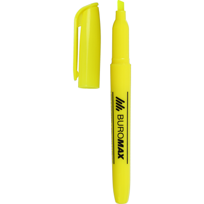 Текст-маркер, жовтий, JOBMAX, 2-4 мм, водна основа, круглий BM.8903-08 фото