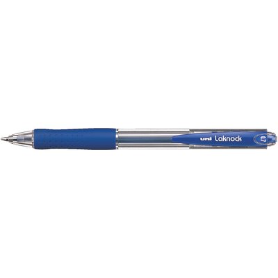 Ручка кульк. авт. uni LAKNOCK fine 0.7мм, синя SN-100.(07).Blue фото