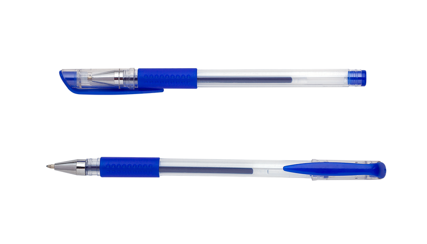 Ручка гелева JOBMAX, 0.7мм, синя BM.8349-01 фото
